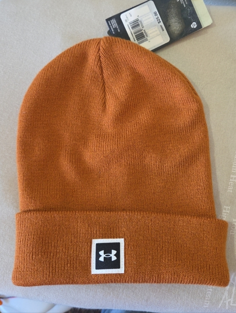 Under Armour Men's UA ColdGear Truckstop Beanie Burnt Orange NWT